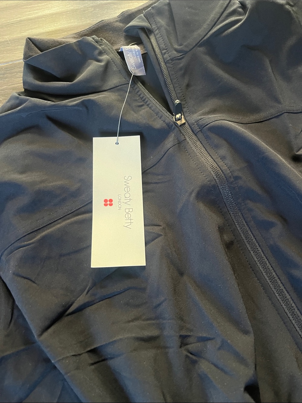 NWT Sweaty Betty Fast Lane Running Jacket | Black | Size Medium - Picture 12 of 13